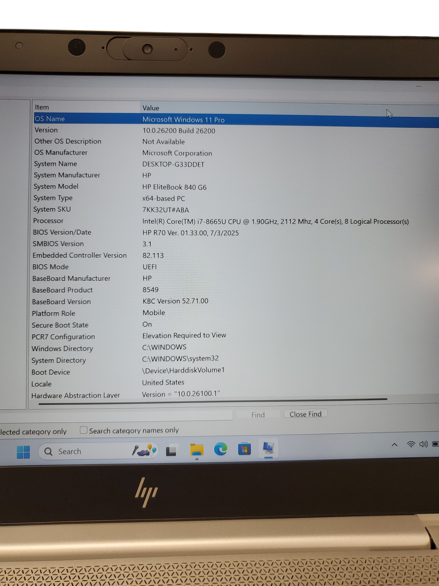 HP EliteBook 840 G6 14" Laptop i7 8th Gen 1.9GHz 16gb 512gb M2 Windows 11 Pro