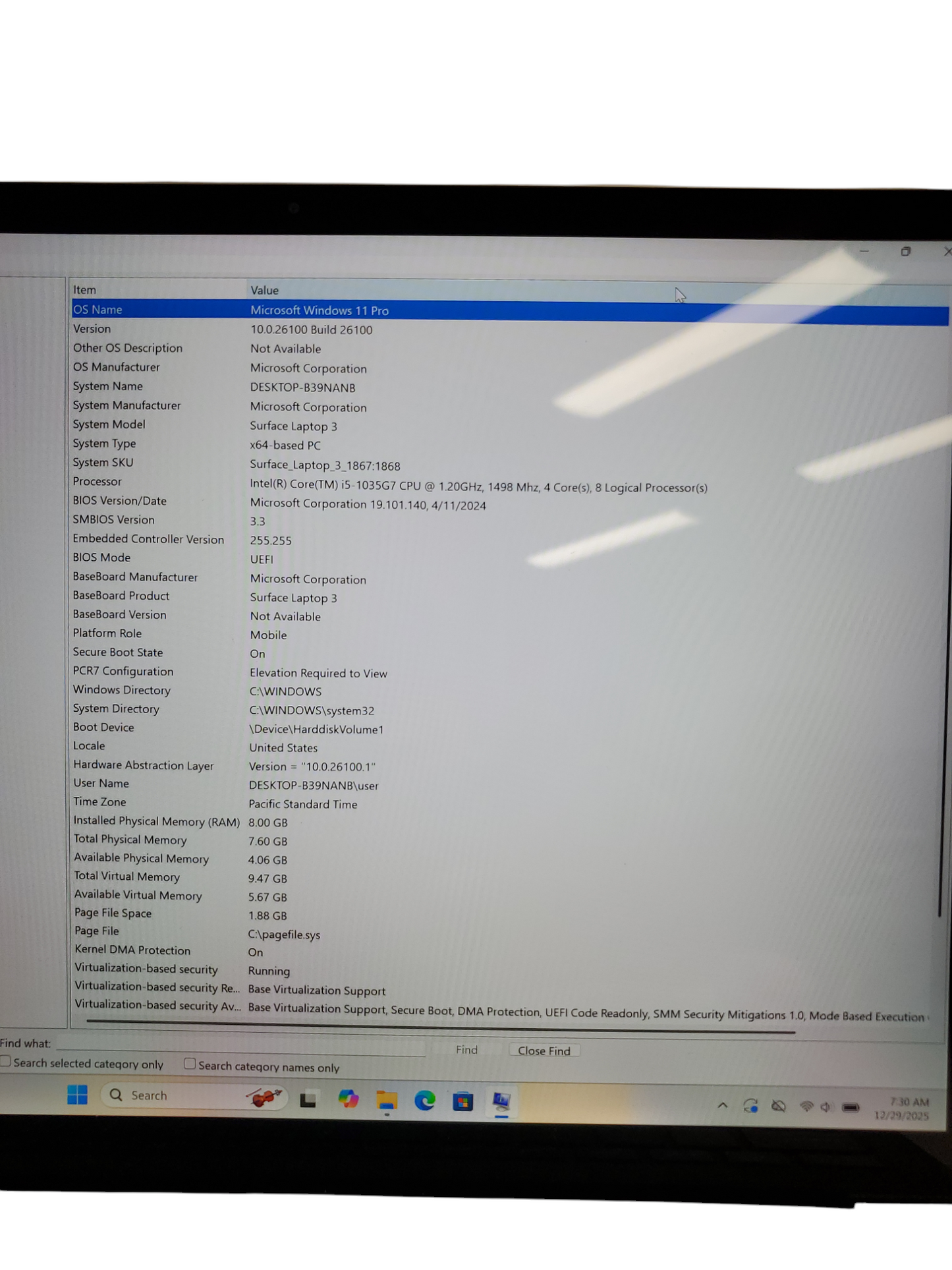 Microsoft Surface Laptop 3 – Intel Core i5 10th Gen 1.2GHz | 8GB RAM | 256GB SSD | 13.3 |Touchscreen