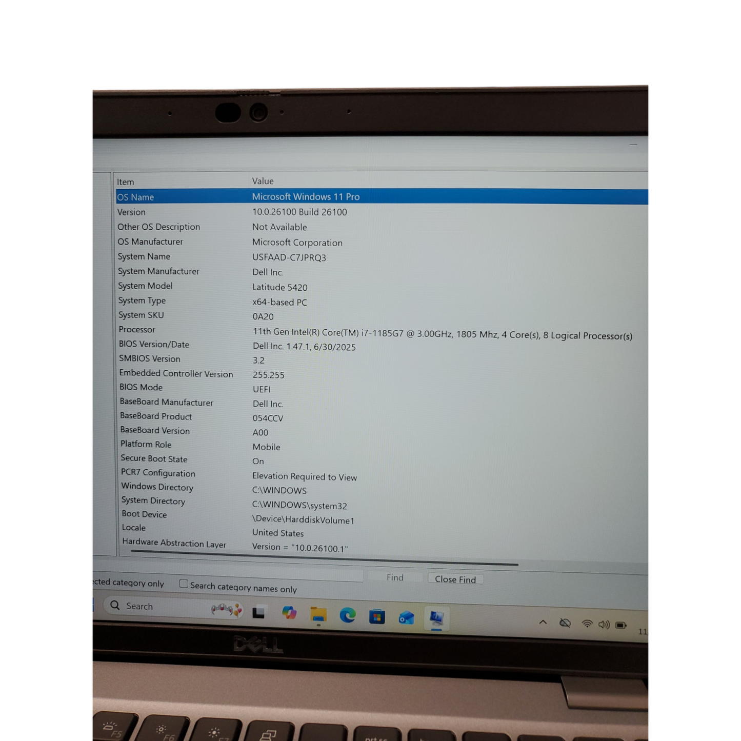 DELL LATITUDE 5420 i7 11th GEN 3000 16GB 512GB M2