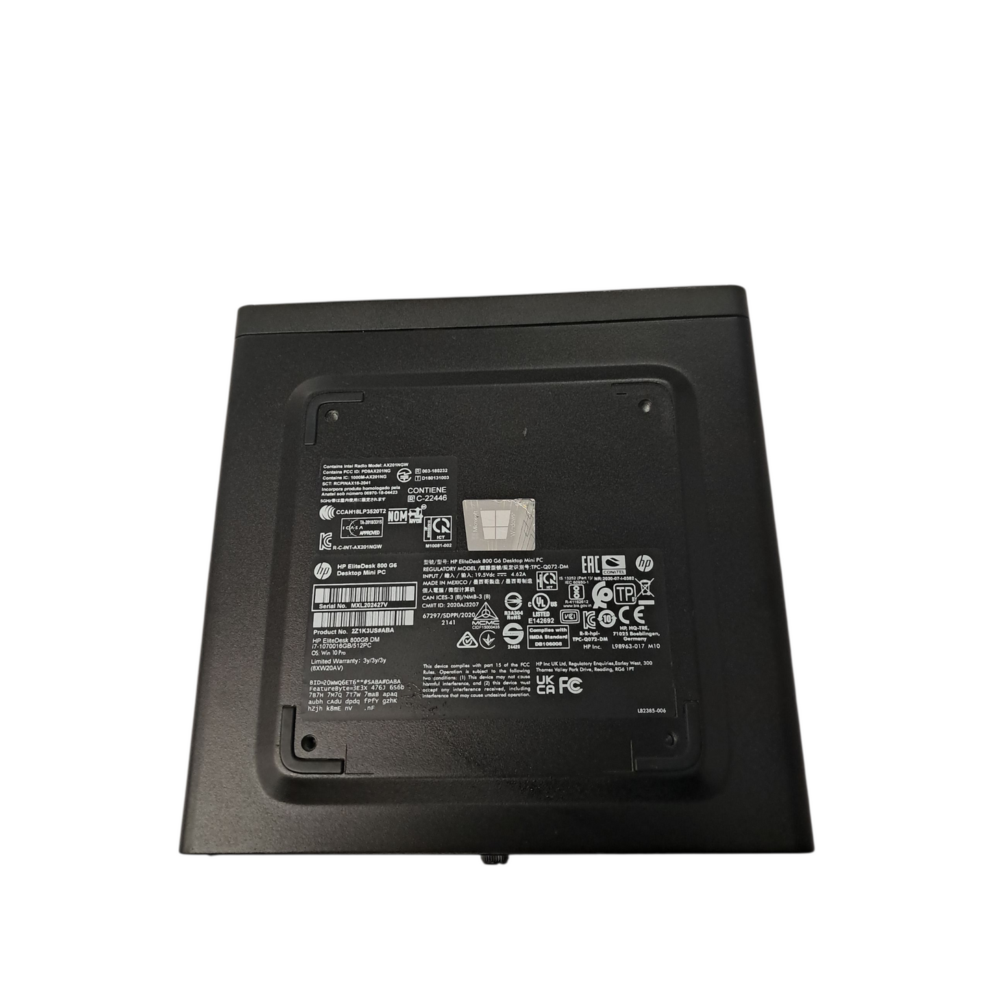 HP EliteDesk 800 G6 Mini SFF  i7 10th gen 16gb 512gb M2