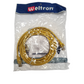 New Weltron 90 C5EB 10YL – 10 RJ45 Male-to-Male Cat5e Patch Cable, RoHS Compliant Pack of 10