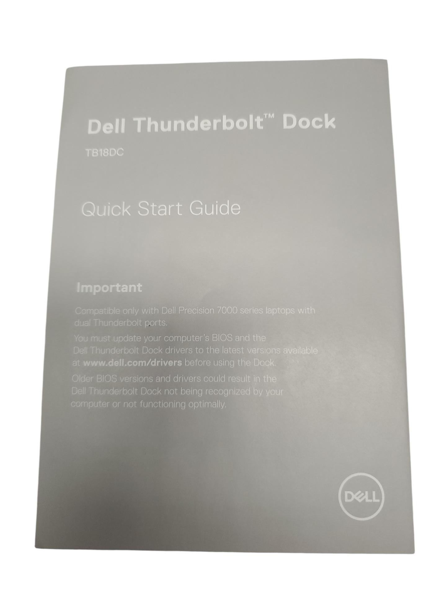 Dell Precision Dual USB-C Thunderbolt Dock TB18DC Docking Station