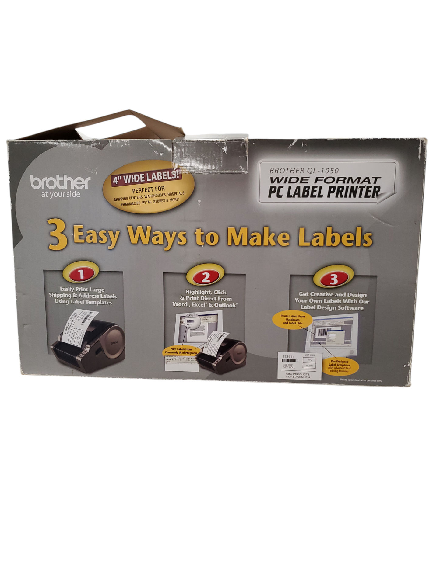 Brother QL-1050 Wide Format PC Label Printer