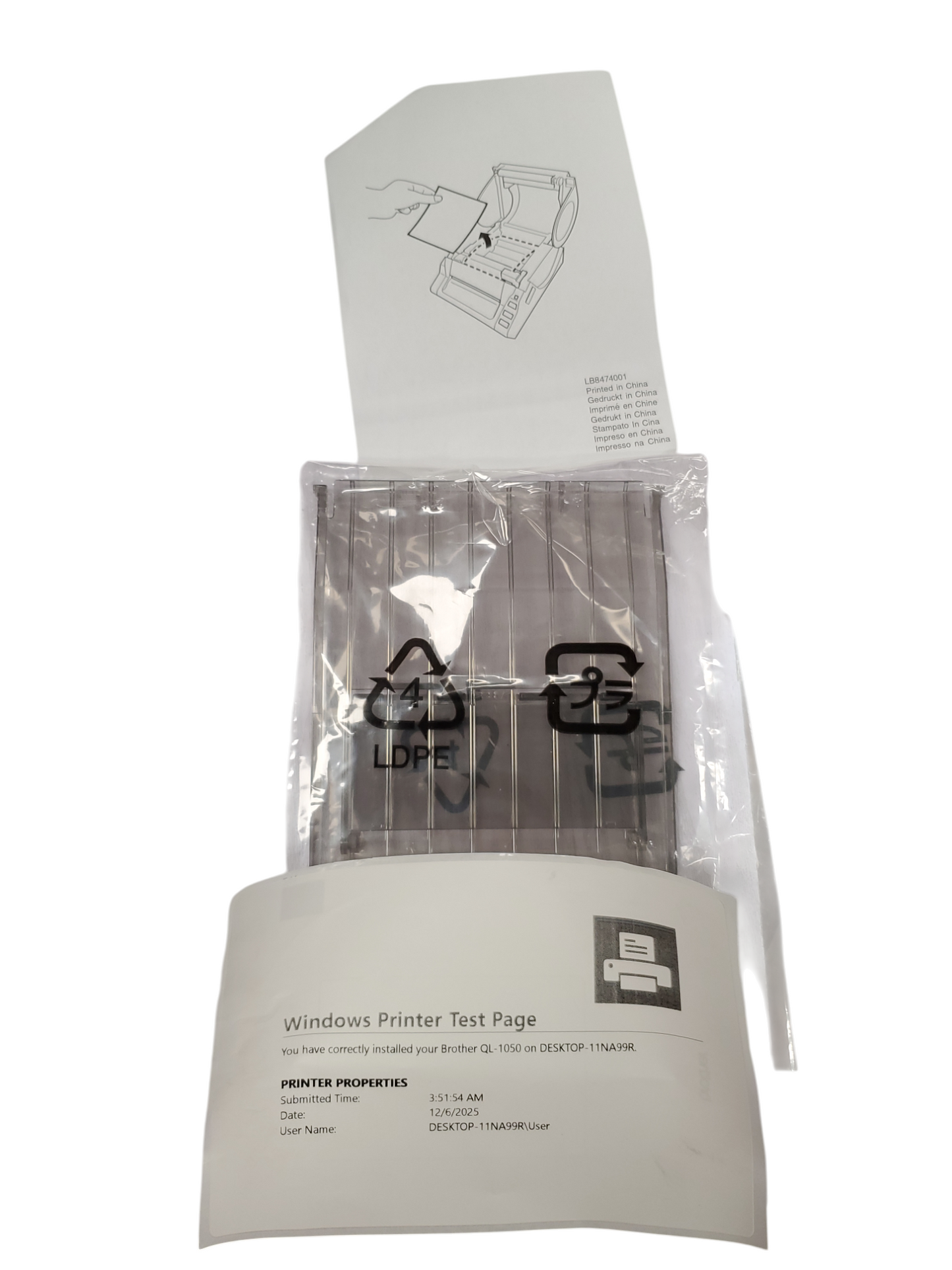 Brother QL-1050 Wide Format PC Label Printer