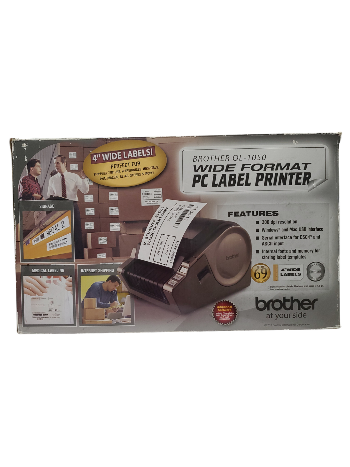 Brother QL-1050 Wide Format PC Label Printer