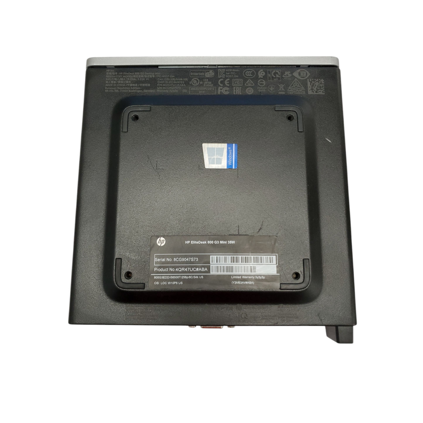 HP EliteDesk 800 G3 MINI SFF i5-6th Gen 2.50GHz 12GB 256GB SSD