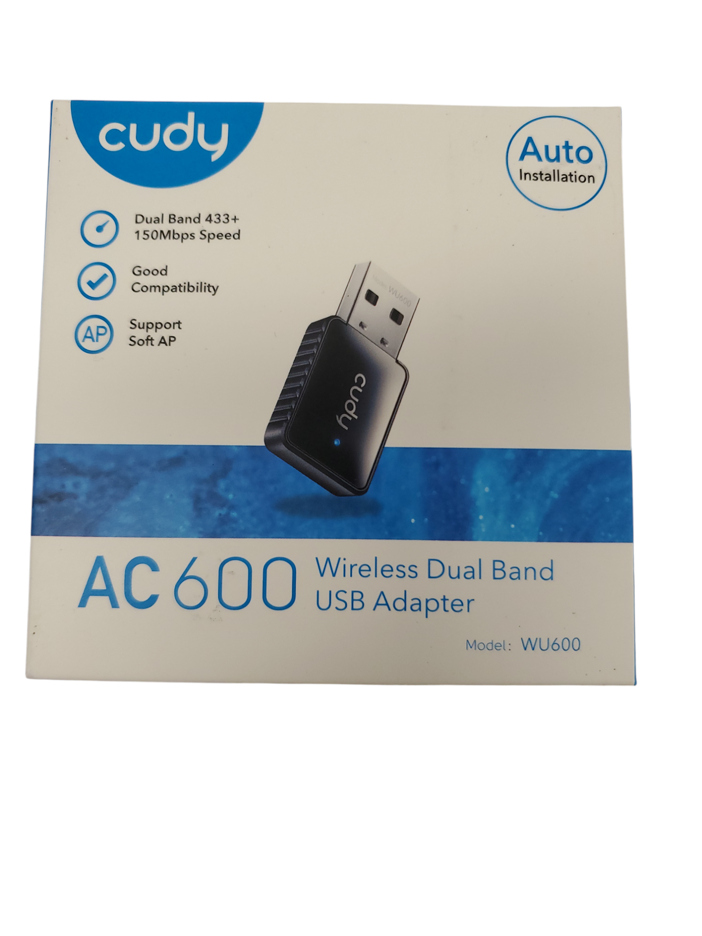 Cudy WU600 AC600 Wireless Dual Band USB Adapter